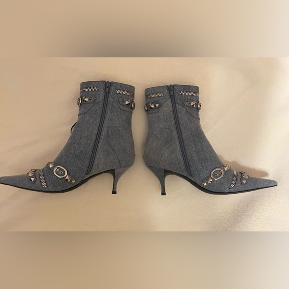 Jeffrey Campbell Alt Rock Denim Boot - Picture 2 of 7